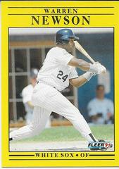 Warren Newson Baseball Cards 1991 Fleer Update Prices