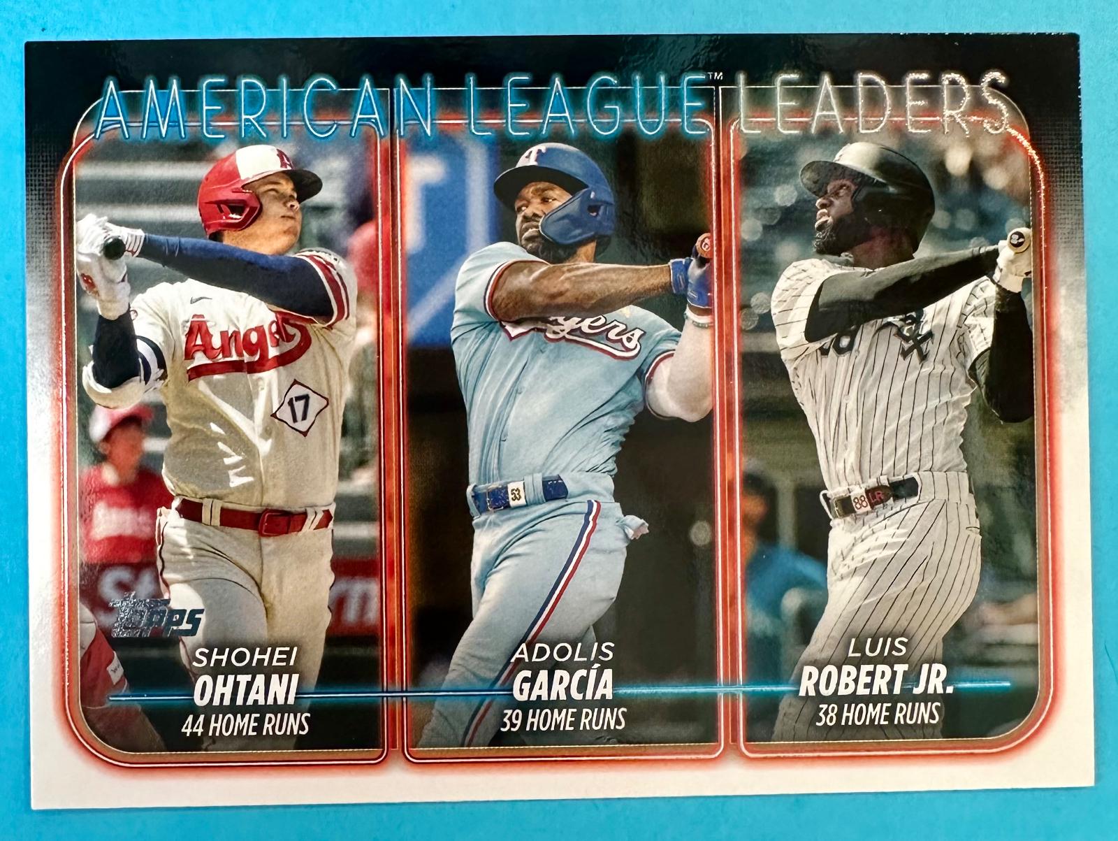 American League Leaders Home Runs 179 Prices 2024 Topps Baseball Cards