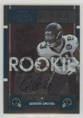 Quentin Groves [Autograph] #186 Football Cards 2008 Playoff Contenders Prices