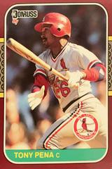 Tony Pena #64 Baseball Cards 1987 Donruss Opening Day Prices