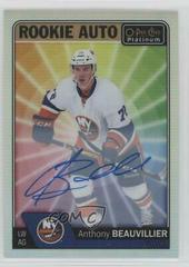 Anthony Beauvillier [Rainbow Color Wheel] #R-AB Hockey Cards 2016 O-Pee-Chee Platinum Rookie Autographs Prices