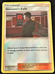 Giovanni's Exile [Reverse Holo] #174 Pokemon Unbroken Bonds Prices