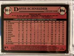 Back | Davis Schneider [Autograph] Baseball Cards 2024 Topps 1989 Chrome Silver Pack