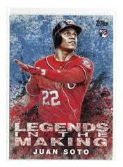 Juan Soto [Blue] Baseball Cards 2018 Topps Update Legends in the Making Prices