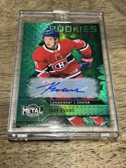 Jake Evans [Autograph Green] Hockey Cards 2020 Skybox Metal Universe Prices