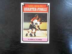 Quarter Finals [Flyers vs. Flames] #209 Hockey Cards 1974 O-Pee-Chee Prices