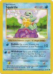Squirtle [Shadowless] #63 Pokemon Base Set Prices