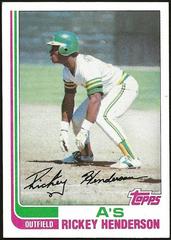 Rickey Henderson Baseball Cards 1982 Topps Prices