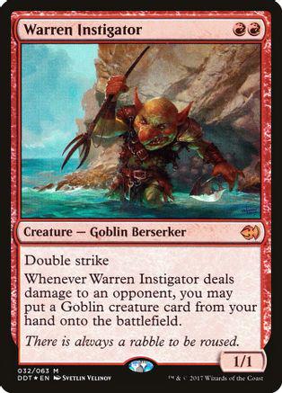 Warren Instigator #32 Magic Duel Deck: Merfolk vs. Goblins