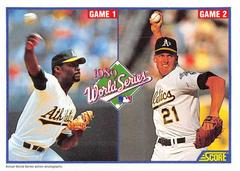 Dave Stewart, Mike Moore [1989 World Series Game 1 & 2] #700 Baseball Cards 1990 Score Prices