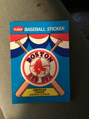 Boston Red Sox Baseball Cards 1989 Fleer Baseball Stickers Prices