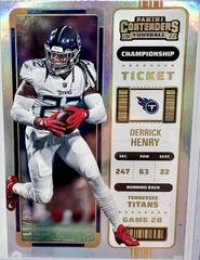 Derrick Henry [Championship] #100 Football Cards 2022 Panini Contenders Prices