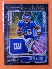 Saquon Barkley Football Cards 2021 Panini Playbook Zoning Commission Prices