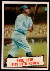 Babe Ruth [Hits 60th Homer] #401 Baseball Cards 1961 Topps Prices