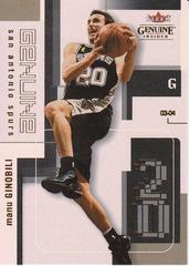 Manu Ginobili #37 Basketball Cards 2003 Fleer Genuine Insider Prices
