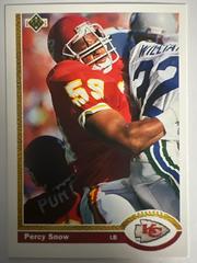 Percy Snow #36 Football Cards 1991 Upper Deck Prices