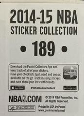 Back | John Wall Basketball Cards 2014 Panini Stickers