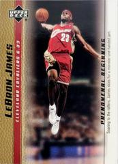LeBron James [Gold] #5 Basketball Cards 2003 Upper Deck Phenomenal Beginning Prices