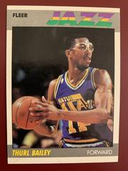 Thurl Bailey Basketball Cards 1987 Fleer Prices