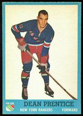 Dean Prentice Hockey Cards 1962 Topps Prices