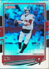 Tom Brady [SP Silver Die Cut Press Proof] #230 Football Cards 2020 Panini Donruss Prices