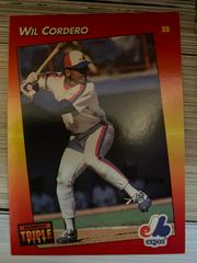 Will Cordero #179 Baseball Cards 1992 Panini Donruss Triple Play Prices