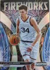 Chet Holmgren [Hyper] #FW-CH Basketball Cards 2022 Panini Prizm Draft Picks Fireworks Prices