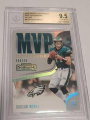 Carson Wentz [Silver] Football Cards 2018 Panini Contenders MVP Prices