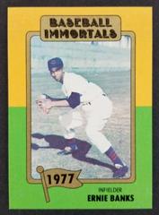 Ernie Banks [Without 1st Printing on Back] #158 Baseball Cards 1980 Baseball Immortals Prices