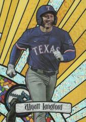 Wyatt Langford [Mini Diamond] Baseball Cards 2023 Bowman Draft Glass Prices
