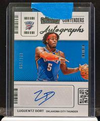 Luguentz Dort #CA-LGD Basketball Cards 2021 Panini Contenders Contenders Autographs Prices