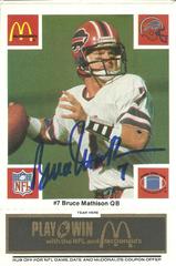 Bruce Mathison [Orange] #7 Football Cards 1986 McDonald's Bills Prices