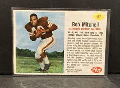 Bob Mitchell [Hand Cut] #67 Football Cards 1962 Post Cereal Prices