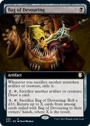 Bag of Devouring [Extended Art] #290 Magic Adventures in the Forgotten Realms Commander