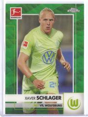 Xaver Schlager [Green Wave Refractor] #99 Soccer Cards 2020 Topps Chrome Bundesliga Prices