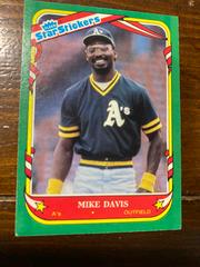 Mike Davis Baseball Cards 1987 Fleer Star Stickers Prices