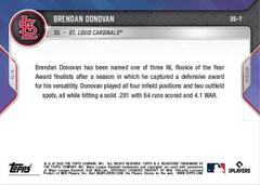 Back | Brendan Donovan Baseball Cards 2022 Topps Now Off Season