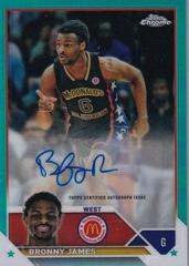 Bronny James [Aqua] #CA-BJ Basketball Cards 2023 Topps Chrome McDonald's All American Autographs Prices