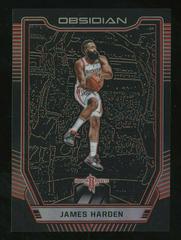 James Harden [Red] #13 Basketball Cards 2018 Panini Obsidian Prices