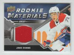 Jake Evans #RM-JE Hockey Cards 2020 Upper Deck Rookie Materials Prices