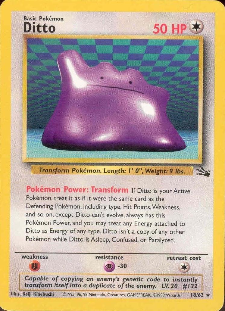 Ditto #18 Pokemon Fossil