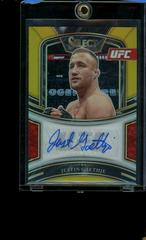 Justin Gaethje [Gold Prizms] Ufc Cards 2021 Panini Select UFC Signatures Prices