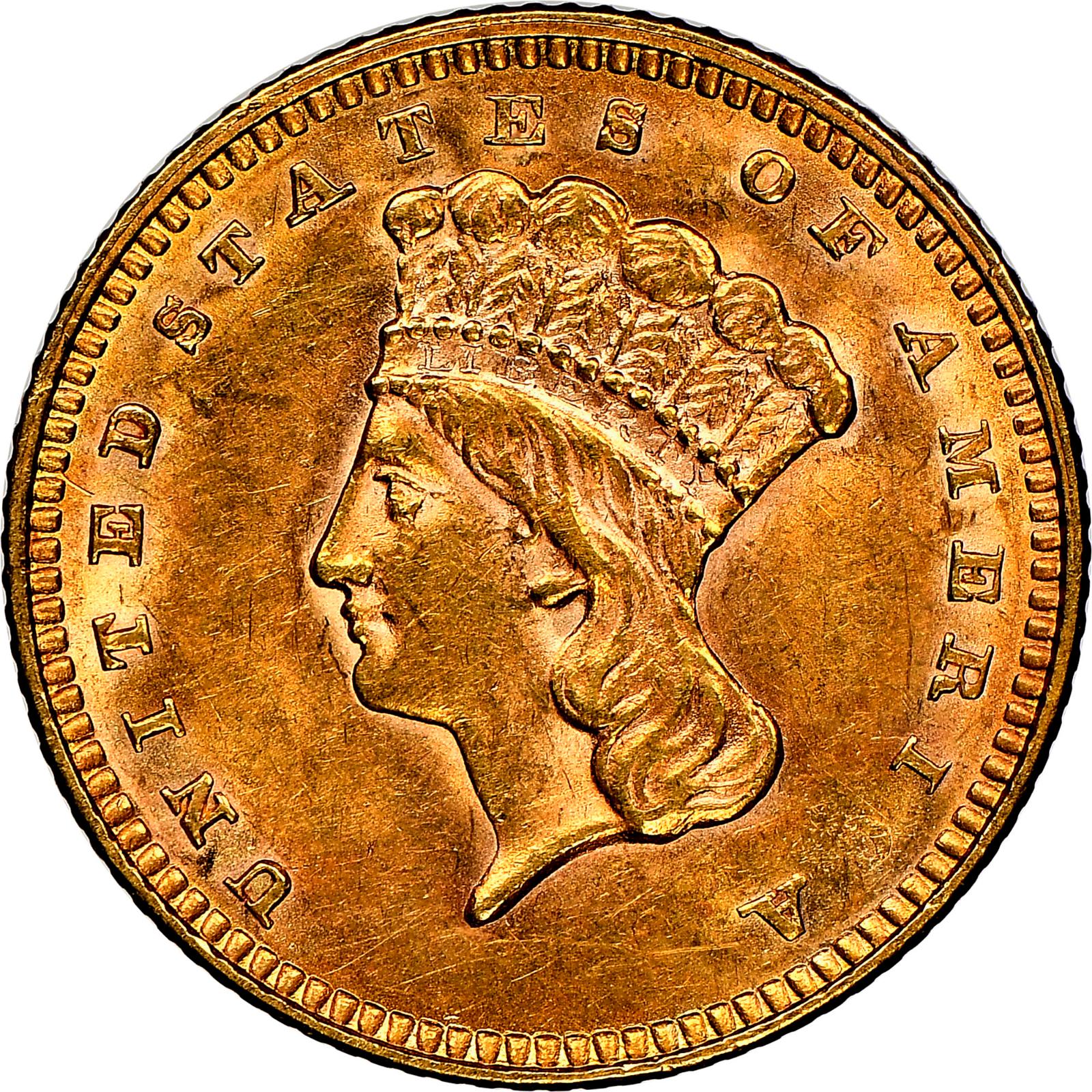 1862 Coins Gold Dollar