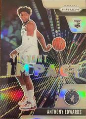 Anthony Edwards [Silver] Basketball Cards 2020 Panini Prizm Instant Impact Prices