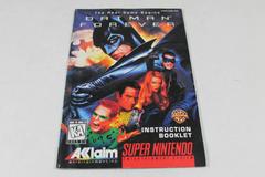 Batman Forever - Manual | Batman Forever Super Nintendo