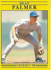 Dean Palmer #U-61 Baseball Cards 1991 Fleer Update Prices