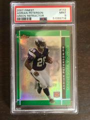 Adrian Peterson [Green Refractor] #112 Football Cards 2007 Topps Finest Prices