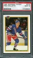 Troy Mallette Hockey Cards 1990 Bowman Tiffany Prices