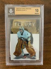 Marc Andre Fleury #104 Hockey Cards 2003 Topps Pristine Prices