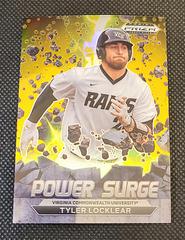 Tyler Locklear [Gold] #PS-TL Baseball Cards 2022 Panini Prizm Draft Picks Power Surge Prices